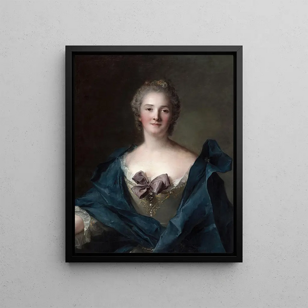Portrait painting of a woman - Jean-Marc Nattier — framed artwork on a wall