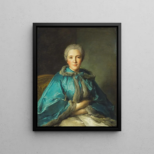 The Countess of Tillières - Jean-Marc Nattier — framed artwork on a wall