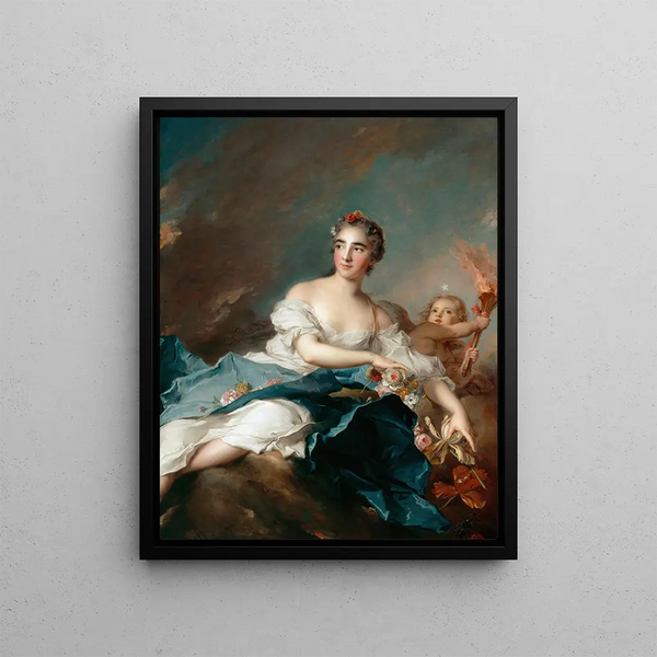 La comtesse de Brac dans le rôle d'Aurore - Jean-Marc Nattier — framed artwork on a wall