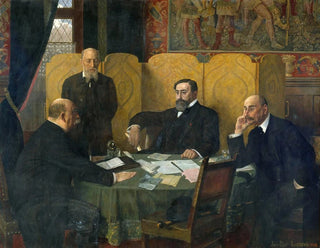 The Security Committee of the City of Paris and the Seine Department during the 1914-1918 war - Jean-Paul Laurens — artwork view