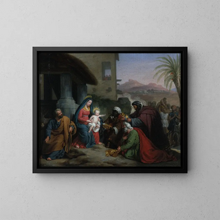 L'Adoration des Mages - Jean-Pierre Granger — framed artwork on a wall