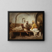 Playing chess - Jean-Raymond-Hippolyte Lazerges — framed artwork on a wall