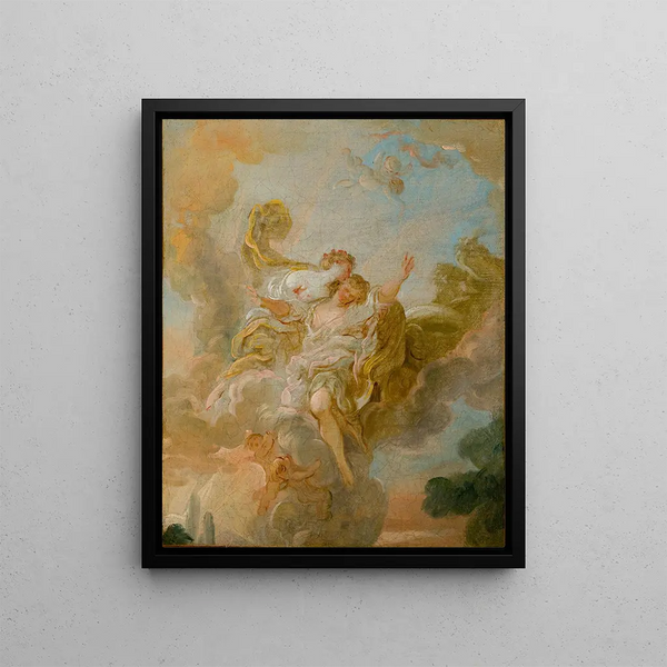 Allegorical Figures - Jean-Simon Berthélemy — framed artwork on a wall