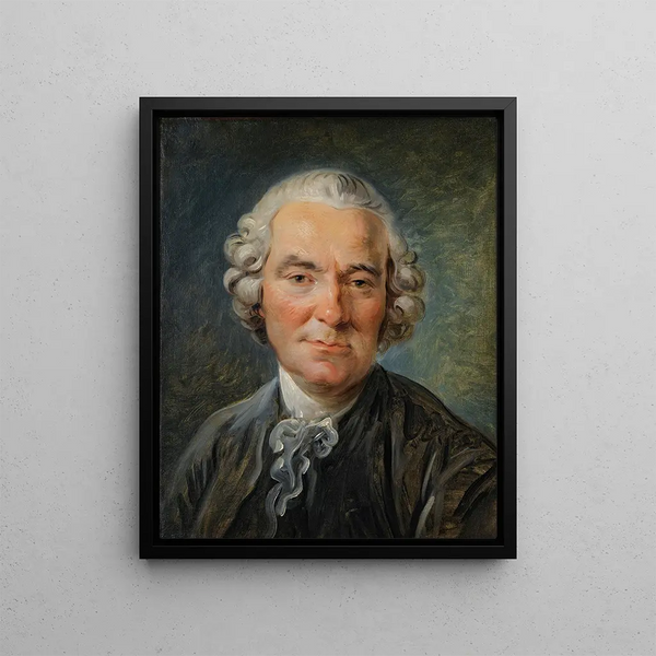 Portrait of a Man - Jean-Simon Berthélemy — framed artwork on a wall