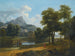 a mountainous landscape with a view of Phénéos and the temple of Minerva Caphyes - Jean-Victor Bertin — artwork view