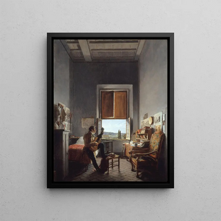 Jean Alaux - Lon Pallire 17871820 in His Room at the Villa Medici Rome.webp