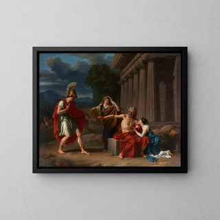 Œdipe à Colone - Jean Antoine Théodore Giroust — framed artwork on a wall