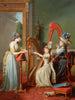 La leçon de harpe - Jean Antoine Théodore Giroust — artwork view