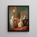 La leçon de harpe - Jean Antoine Théodore Giroust — framed artwork on a wall