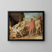 Achille receiving the envoys of Agamemnon in his tent - Jean-Auguste-Dominique Ingres — framed artwork on a wall