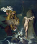 Angelic painting saved by Ruggiero - Jean-Auguste-Dominique Ingres — artwork view