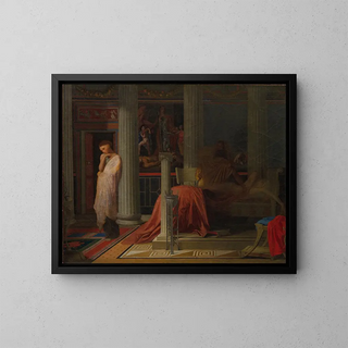 Antiochus and Stratonice - Jean-Auguste-Dominique Ingres — framed artwork on a wall