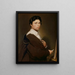 Self-portrait at twenty-four years - Jean-Auguste-Dominique Ingres — framed artwork on a wall