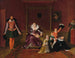 Henri IV playing with his children at the moment when the Spanish ambassador is admitted in his presence - Jean-Auguste-Dominique Ingres — artwork view