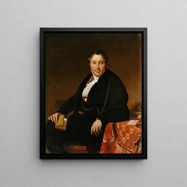 Jacques-Louis Leblanc 1774-1846 - Jean-Auguste-Dominique Ingres — framed artwork on a wall