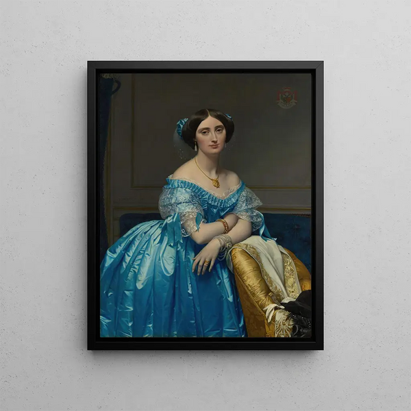 Joséphine-Éléonore-Marie-Pauline de Galard de Brassac de Béarn Princess of Broglie - Jean-Auguste-Dominique Ingres — framed artwork on a wall