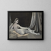 Odalisque in grisaille - Jean-Auguste-Dominique Ingres — framed artwork on a wall