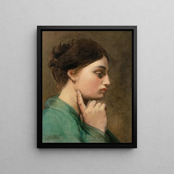 Study of Homer's Apotheosis Figure from the Odyssey - Jean-Auguste-Dominique Ingres — framed artwork on a wall