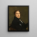 Self-portrait - Jean-Auguste-Dominique Ingres — framed artwork on a wall