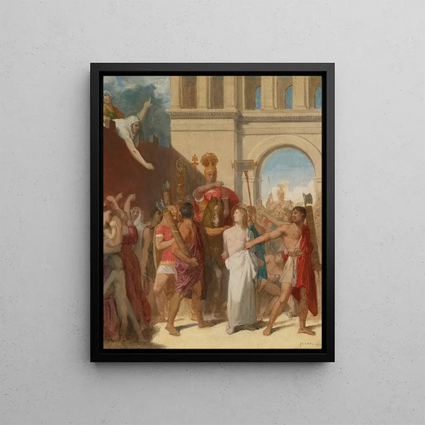 The martyrdom of Saint Symphorien - Jean-Auguste-Dominique Ingres — framed artwork on a wall