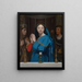 La Vierge adorant l'hostie - Jean-Auguste-Dominique Ingres — framed artwork on a wall