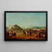 Revue des troupes en route pour Montevideo à Praia Grande - Jean Baptiste Debret — framed artwork on a wall