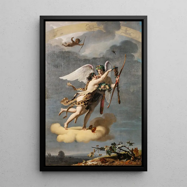 Les Quatre Saisons: Automne - Jean Baptiste Debret — framed artwork on a wall