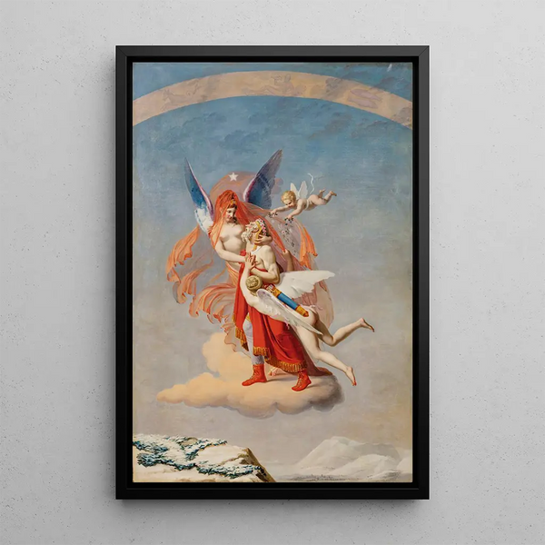 Les Quatre Saisons: Hiver - Jean Baptiste Debret — framed artwork on a wall