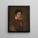 Portrait of a young man - Jean Baptiste Joseph Wicar — framed artwork on a wall