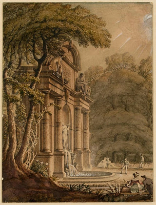 Jean Baptiste Marchal - La grotte du jardin du Luxembourg ou fontaine Mdicis.webp