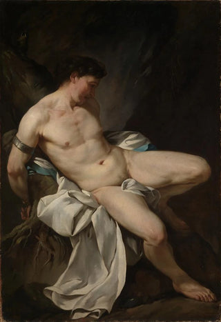 Jean Baptiste Marie Pierre - Seated male nude as Prometheus.webp