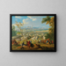 The Siege of Mons - Jean Baptiste Martin — framed artwork on a wall