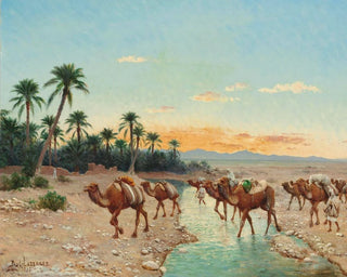 La Caravane - Jean Baptiste Paul Lazerges — artwork view