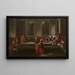 Dance in the Harem - Jean-Baptiste Vanmour — framed artwork on a wall