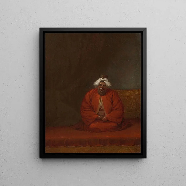 Le Mufti, head of religious affairs - Jean-Baptiste Vanmour — framed artwork on a wall
