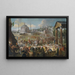 the Sultan's procession in Istanbul - Jean-Baptiste Vanmour — framed artwork on a wall