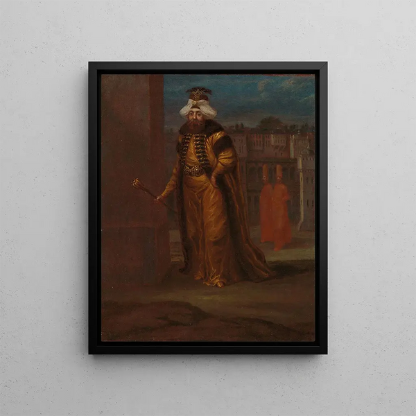 Sultan Mahmud I Painting - Jean-Baptiste Vanmour — framed artwork on a wall