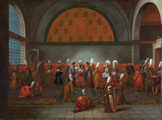 The meal in honor of Ambassador Cornelis Calkoen - Jean-Baptiste Vanmour — artwork view