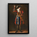 Portrait of a Swiss Guard - Jean Barbault — framed artwork on a wall