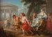 Cléobis and Biton with Cydippe in front of Hera's temple - Jean Bardin — artwork view