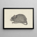 Mouse to the Left - Jean Bernard — framed artwork on a wall