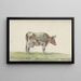Cow standing to the right - Jean Bernard — framed artwork on a wall