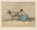 Woman handling a goat - Jean Bernard — artwork view