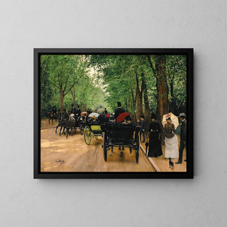 Bois de Boulogne - Jean Béraud — framed artwork on a wall