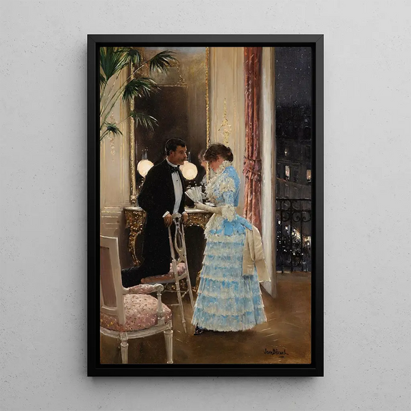 La Conversation - Jean Béraud — framed artwork on a wall
