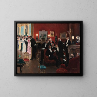 La réception - Jean Béraud — framed artwork on a wall