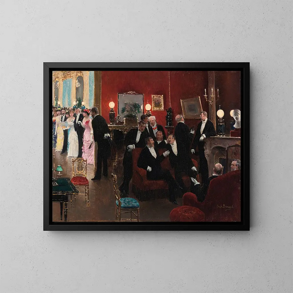 La réception - Jean Béraud — framed artwork on a wall