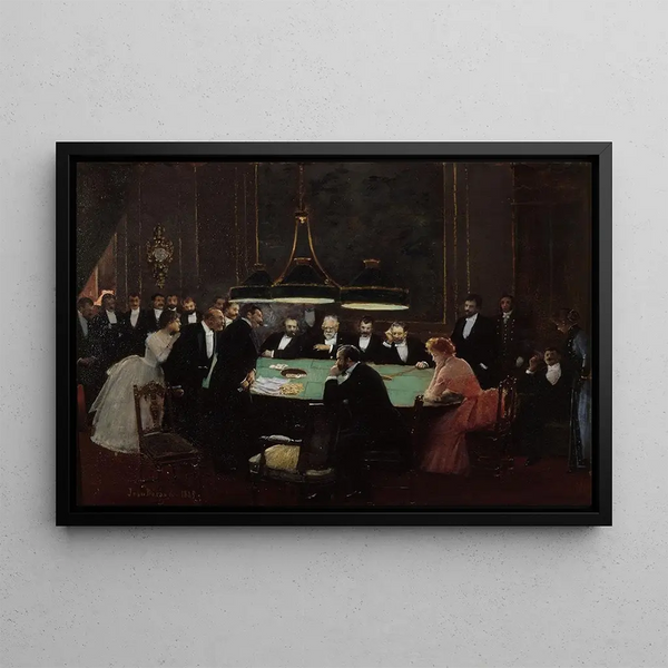 The game room - Jean Béraud — framed artwork on a wall