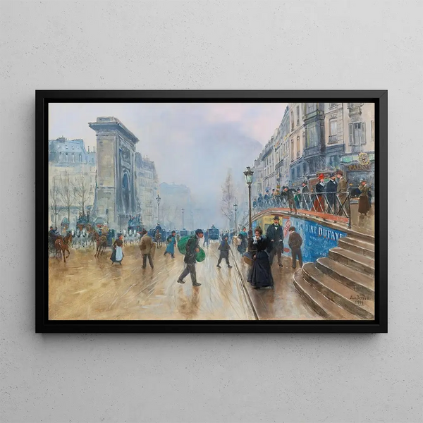 Le boulevard Saint-Denis Paris - Jean Béraud — framed artwork on a wall