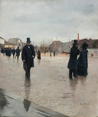 Jean Braud - Leaving Montmartre Cemetery.webp